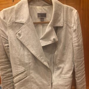 Cotton blazer, pinstripe, fully lined